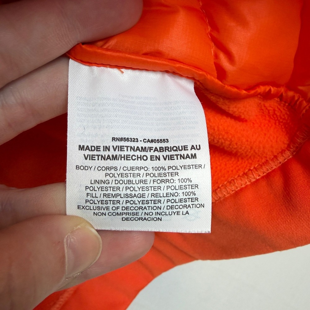 Nike Golf Aeroloft Vest Mens Medium Neon Orange Full Zip Puffer Preppy Running - Picture 9 of 11